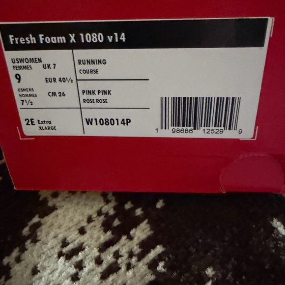 New Balance Fresh Foam Wide X1080 v14 Pink Rose 🌹 - Picture 9 of 10